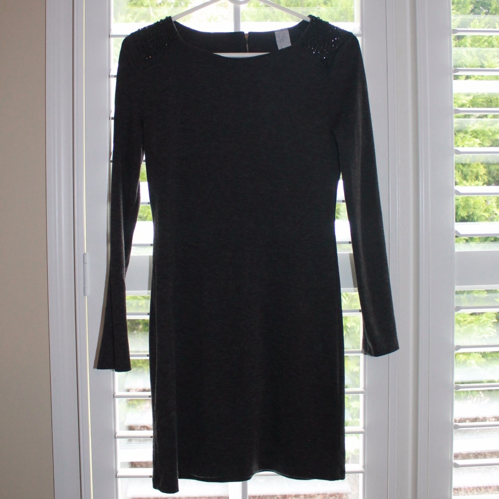 GingerG Grey Dress, Long Sleeve